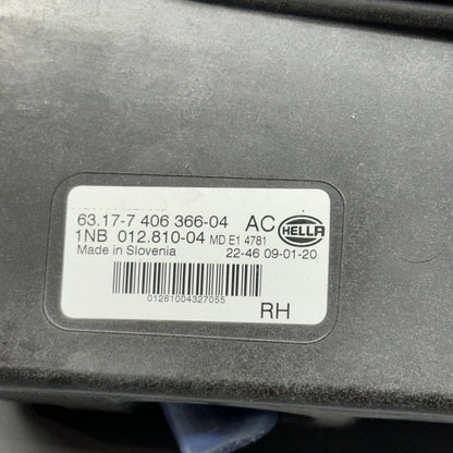 63177406366 BMW X5 M-SPORT FOG LIGHT RIGHT PASSENGER 2019 2020 2021 LED OEM 63177406366