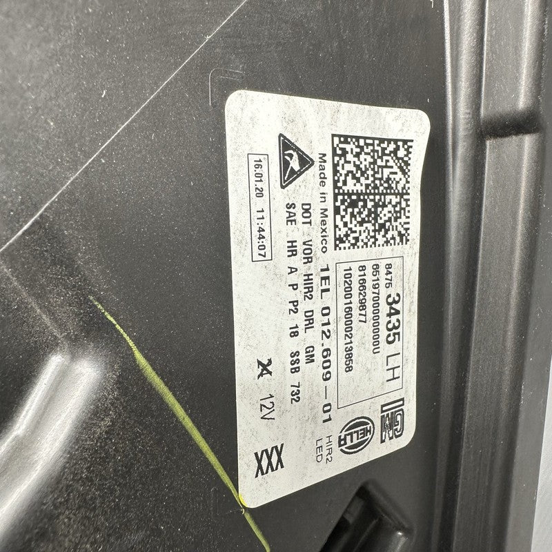 84753435 CHEVY EQUINOX HEADLIGHT LEFT DRIVER 2018 2019 2020 2021 OEM 84753435