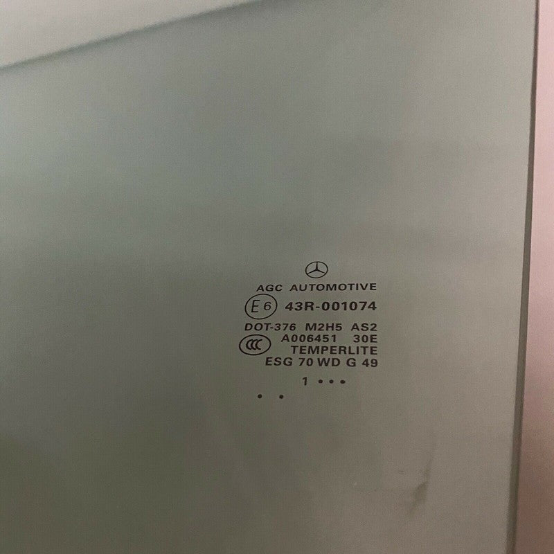 43R-001074 MERCEDES BENZ ML350 LEFT FRONT DOOR GLASS ML550 W166 2012 2013 2014 2015 OEM
