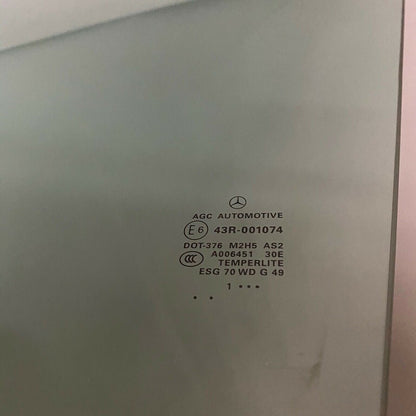 43R-001074 MERCEDES BENZ ML350 LEFT FRONT DOOR GLASS ML550 W166 2012 2013 2014 2015 OEM