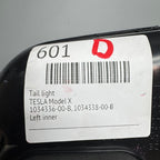 TESLA MODEL X TAIL LIGHT LEFT DRIVER 2016 2017 2018 2019 2020 OEM 1034