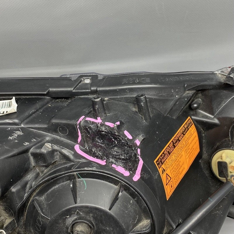 MITSUBISHI LANCER HEADLIGHT LEFT DRIVER 2008 09 10 11 12 13 14 2015 HID DAMAGED