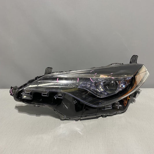 TOYOTA COROLLA HEADLIGHT LEFT DRIVER LED OEM 2017 2018