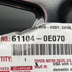 61104-0e070 TOYOTA HIGHLANDER COWL SIDE PANEL LEFT FRONT 2020 2021 2022 2023 2024 OEM