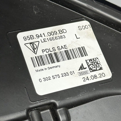 95B941009BD PORSCHE MACAN TURBO HEADLIGHT LEFT DRIVER FULL LED 95B941009BD 2019 2020 2021