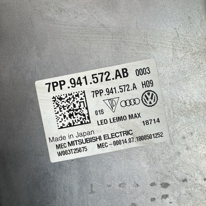 4M0941033B AUDI Q7 SQ7 HEADLIGHT LEFT DRIVER 2017 2018 2019 LED OEM 4M0941033B