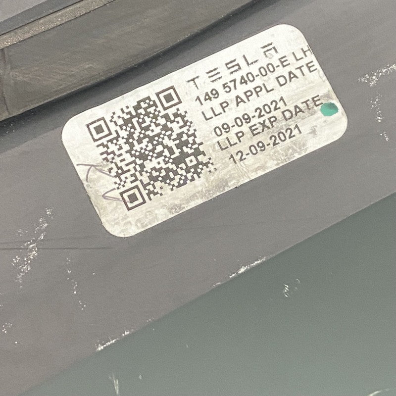 1495740-00-E TESLA MODEL Y QUARTER GLASS LEFT REAR 1495740-00-E 2020 2021 2022 OEM