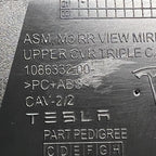 TESLA MODEL 3 INTERIOR REAR VIEW MIRROR COVER 2017 18 19 20 21 22 2023