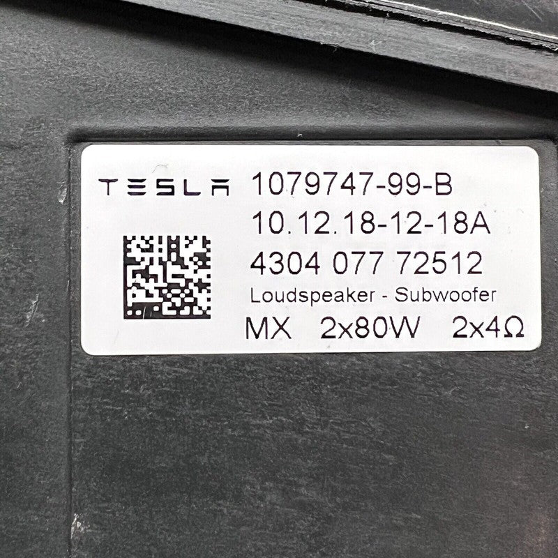 1079747-99-B TESLA MODEL 3 LOUDSPEAKER SUBWOOFER 2017 2018 2019 2020 OEM 1079747-99-B