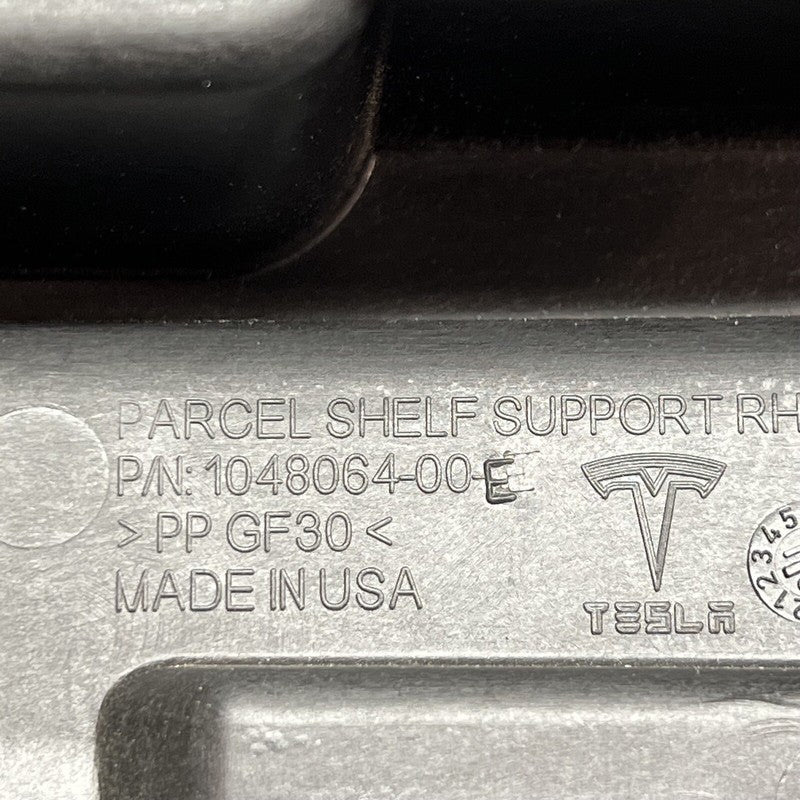 1048064-00-E TESLA MODEL X PARCEL SHELF SUPPORT BRACKET RIGHT REAR 2016 2017 2018 2019 2020