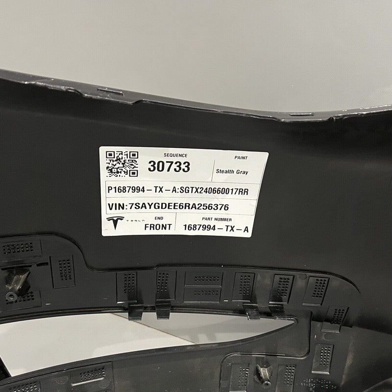 1687994-TX-A TESLA MODEL Y FRONT BUMPER 2023 2014 NON SENSOR 1687994-TX-A