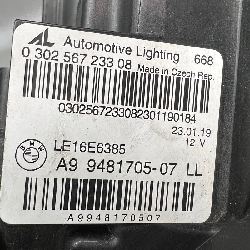 BMW 330 HEADLIGHT LEFT DRIVER 2019 2020 2021 2022 FULL LED OEM 9481705