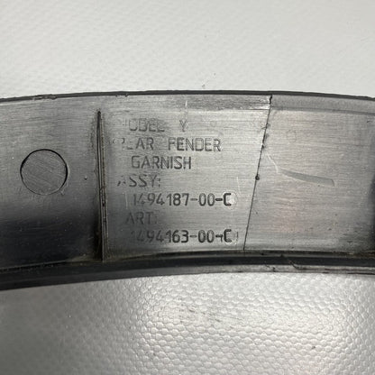 1494187-00-C TESLA MODEL Y WHEEL FLARE LEFT REAR 1494187-00-C 2020 2021 2022 2023 OEM