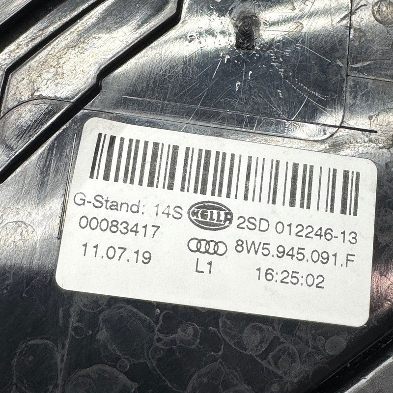 AUDI A4 TAIL LIGHT LEFT DRIVER 2017 2018 2019 OEM 8W5945091F