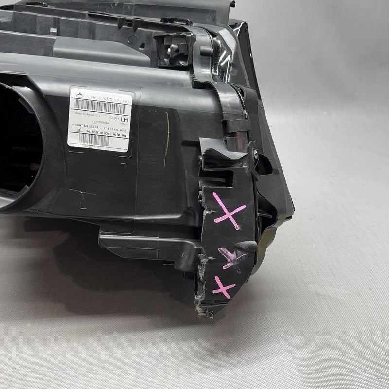 A1668209559 MERCEDES BENZ GLS 350 HEADLIGHT LEFT DRIVER 2016 2017 2018 2019 HALOGEN OEM
