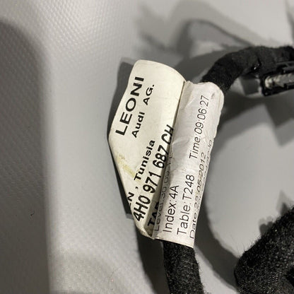 4H0971687CH AUDI A8 DOOR REAR WIRE HARNESS S8 2011 2012 2013 2014 2015 2016 2017 2018 OEM