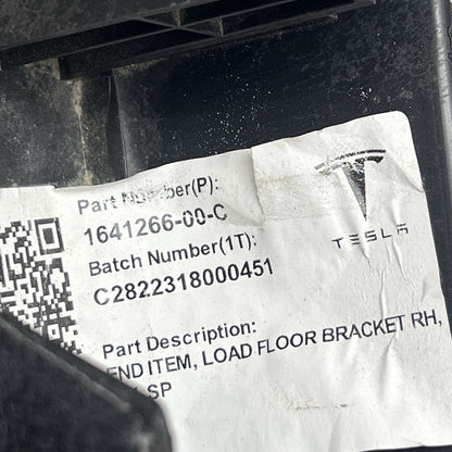 1641266-00-C TESLA MODEL Y LOAD FLOOR TRUNK BRACKET RIGHT REAR 2020 2021 2022 2023 OEM