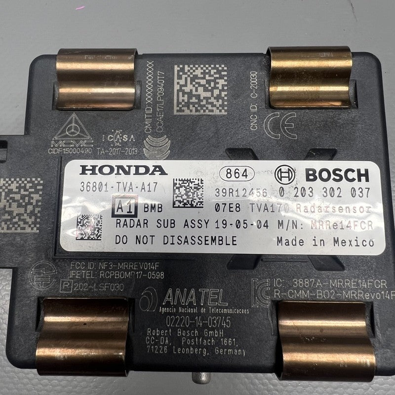 36801-TVA-A17 HONDA ACCORD CONTROL DISTANCE RADAR SENSOR 2018 2019 2020 OEM 36801-TVA-A17