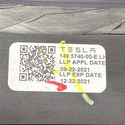 1495740-00-E TESLA MODEL Y QUARTER GLASS LEFT REAR 2020 2021 2022 2023 OEM 1495740-00-E