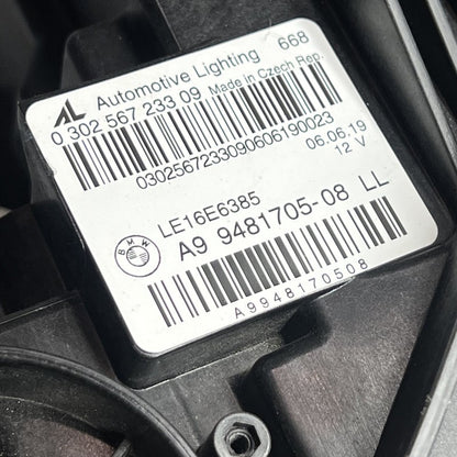 9481705-08 BMW 330 HEADLIGHT LEFT DRIVER M340 LED 2019 2020 2021 2022 OEM 9481705-08