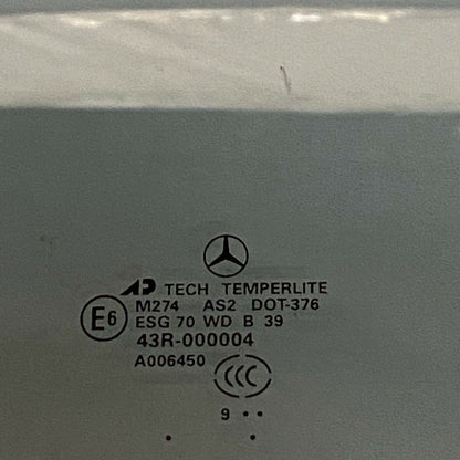 43R-000004 MERCEDES BENZ ML350 RIGHT FRONT DOOR GLASS 2006 2007 2008 2009 2010 2011 OEM
