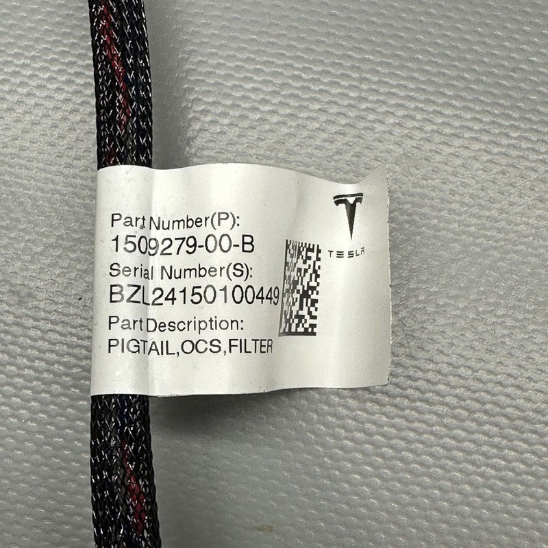 1509279-00-B TESLA MODEL 3 Y PIGTAIL OCS FILTER AND CABLE 2017 2018-2020 2021 2022 2023 OEM