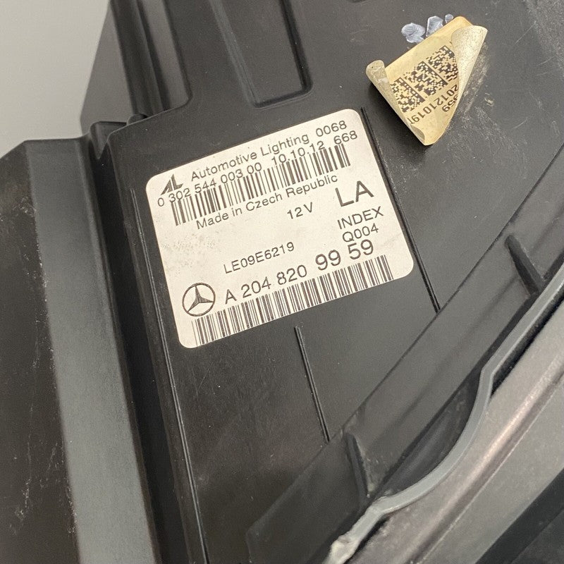 A2048209959 MERCEDES BENZ C250 HEADLIGHT LEFT DRIVER 2012 2013 2014 HALOGEN OEM A2048209959
