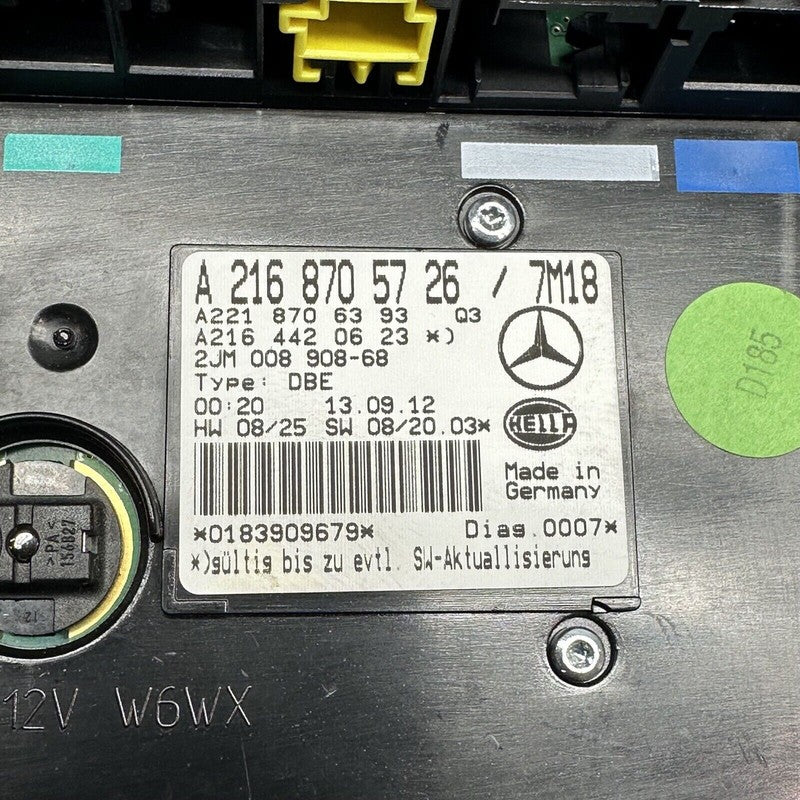 A2168705726 MERCEDES BENZ S550 OVERHEAD DOME LIGHT S400 2010 2011 2012 2013 OEM A2168705726