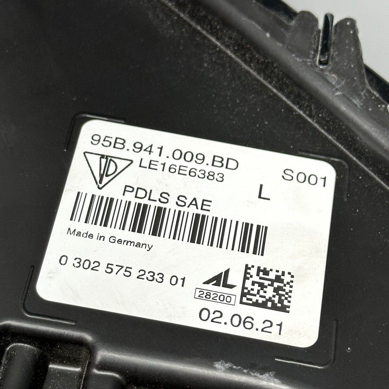 94B941009BD PORSCHE MACAN TURBO HEADLIGHT LEFT DRIVER FULL LED 2019 2020 2021 84B941009BD