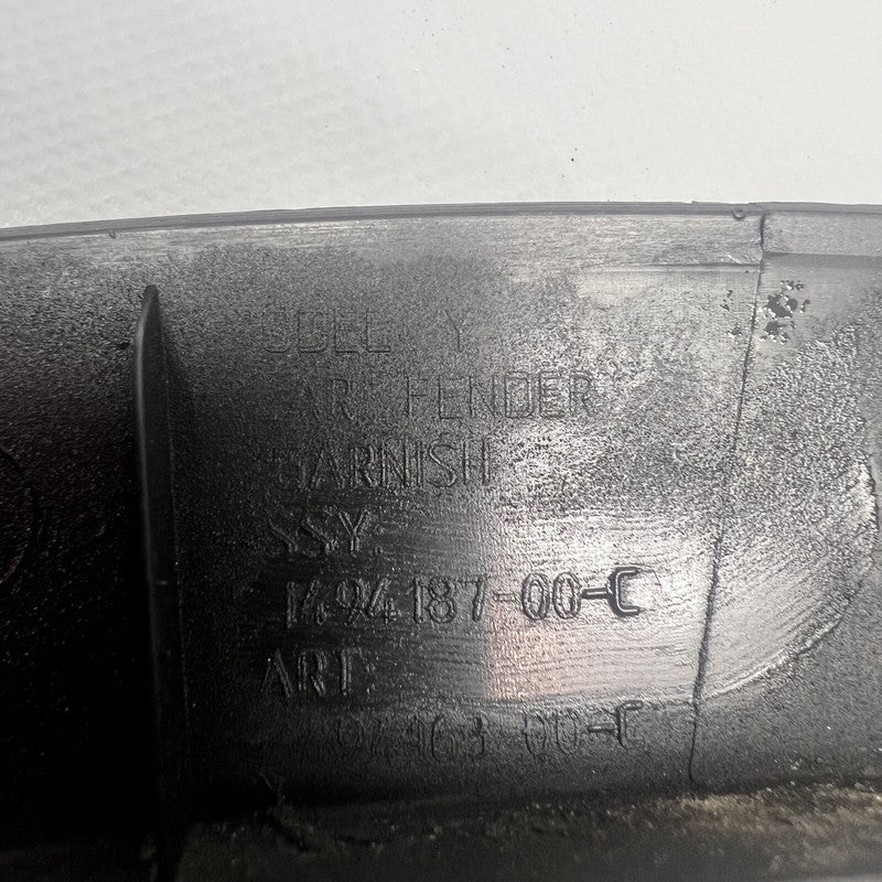 1494187-00-C TESLA MODEL Y WHEEL FLARE LEFT REAR 2020 2021 2022 2023 OEM 1494187-00-C