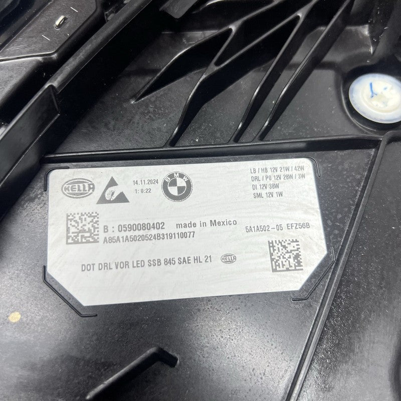 5A1A502 BMW M340 HEADLIGHT RIGHT PASSENGER 2023 2024 2025 LED OEM 5A1A502