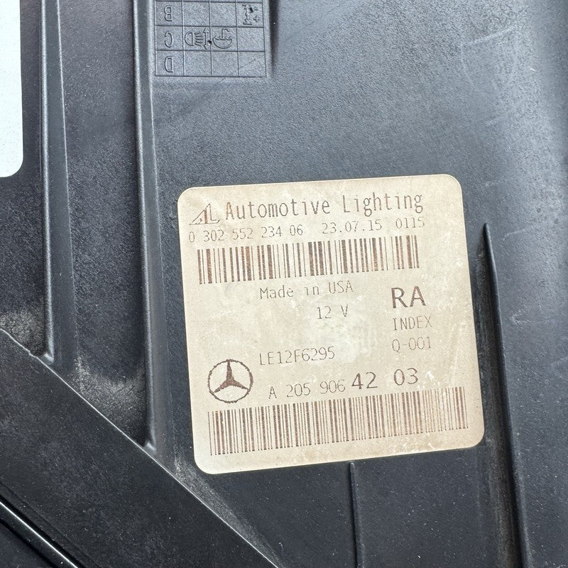 a2059064203 MERCEDES BENZ C300 HEADLIGHT C400 RIGHT PASSENGER 2015 2016 2017 2018 LED OEM
