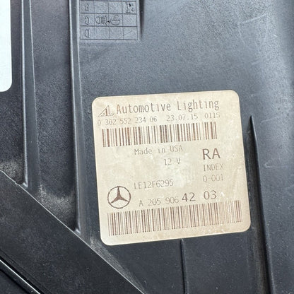 a2059064203 MERCEDES BENZ C300 HEADLIGHT C400 RIGHT PASSENGER 2015 2016 2017 2018 LED OEM