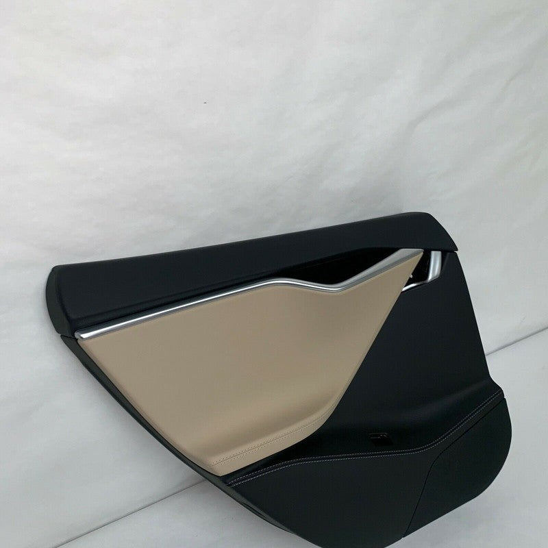 6007492-00 TESLA MODEL S LEFT REAR CARIIER DOOR TRIM PANEL 2012 2013 2014 2015 2016 OEM