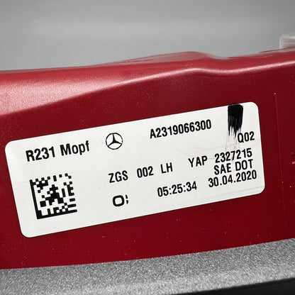 a2319066300 MERCEDES BENZ SL550 TAIL LIGHT LEFT DRIVER SL450 SL63 LED 2017 2018 2019 2020 
