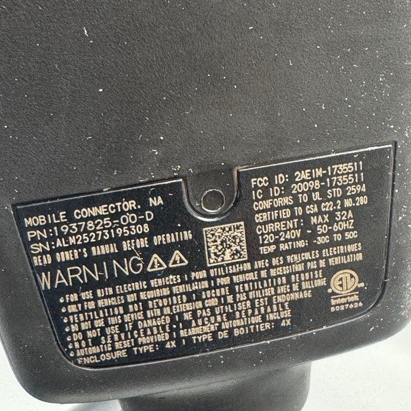 TESLA CYBERTRUCK CHARGER MOBILE CONNECTOR GEN 3 OEM 1937825-00-D