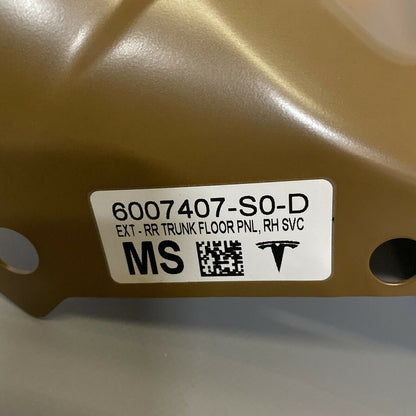 6007407-S0-D TESLA MODEL S RIGHT REAR TRUNK FLOOR PANEL EXTENSION 2016 2017 2018 2019 OEM