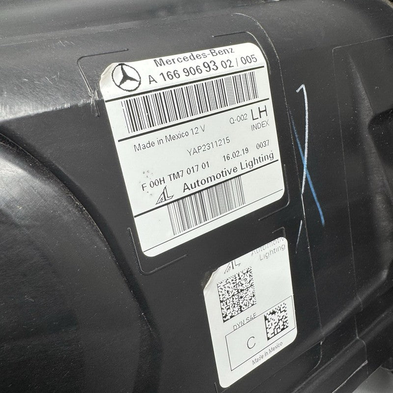 A1669069302 MERCEDES BENZ GLE63 HEADLIGHT LEFT DRIVER 2017 2018 2019 LED A1669069302 OEM