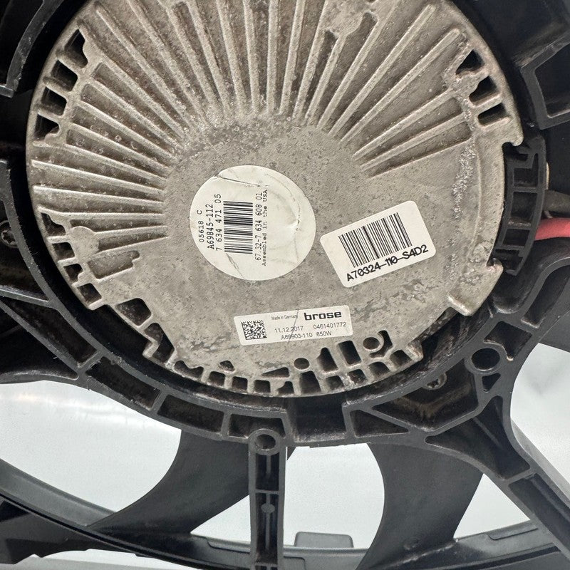 7629131 BMW X5  RADIATOR FAN X6 2014 2015 2016 2017 2018 2019 OEM 7629131