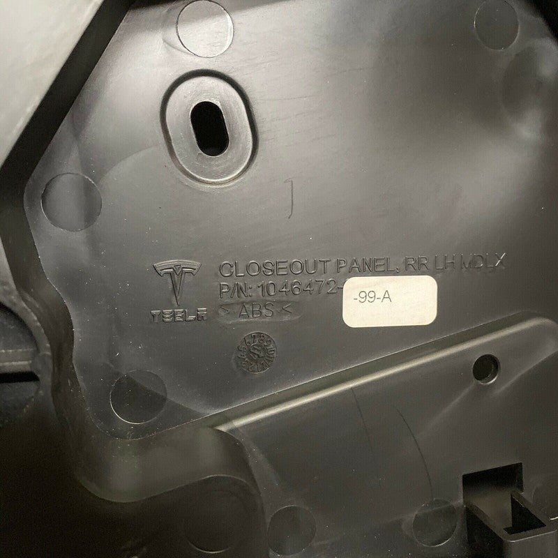 1046472-99-A TESLA MODEL X LEFT REAR CLOSEOUT PANEL 2016 2017 2018 2019 OEM