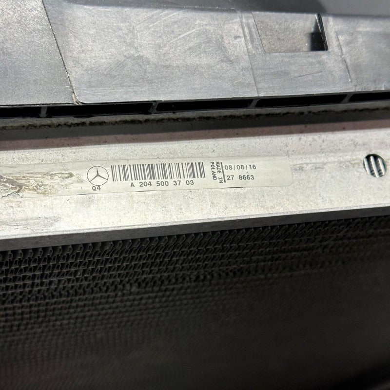 A2049066802 MERCEDES BENZ C250 COOLING RADIATOR FAN 2012 2013 2014 OEM A2049066802