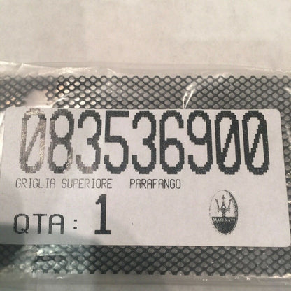 083536900 MASERATI FRONT BUMPER UPPER GRILLE OEM