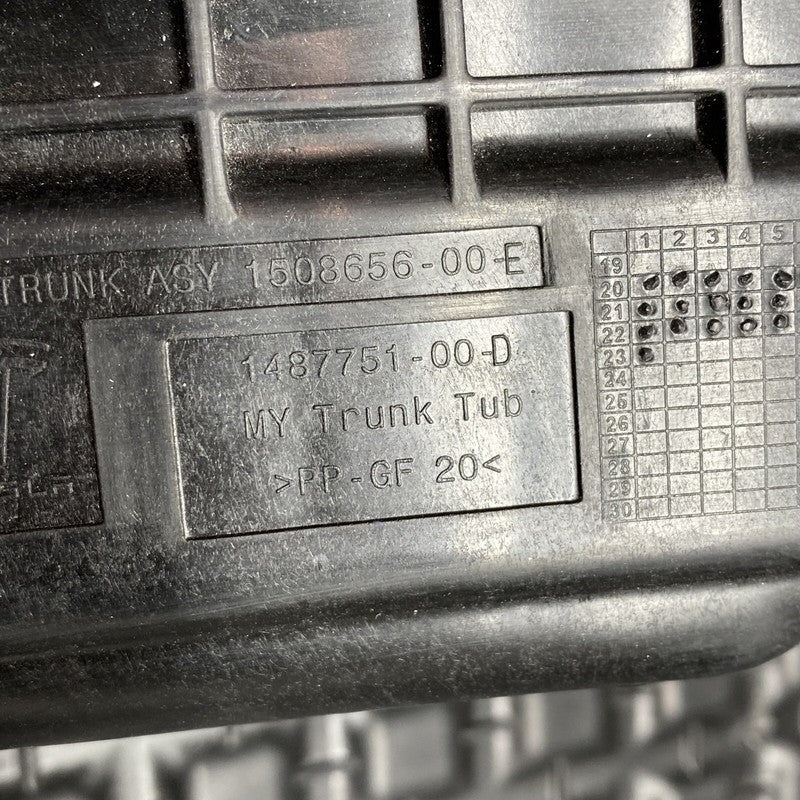 1487751-00-D TESLA MODEL Y REAR TRUNK CARGO STORAGE BOX 1487751-00-D 2020 2021 2022 2023 OEM