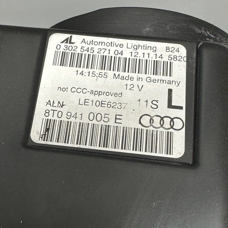 AUDI A5 HEADLIGHT LEFT DRIVER 2013 2014 2015 16 2017 BI- XENON OEM 8T0