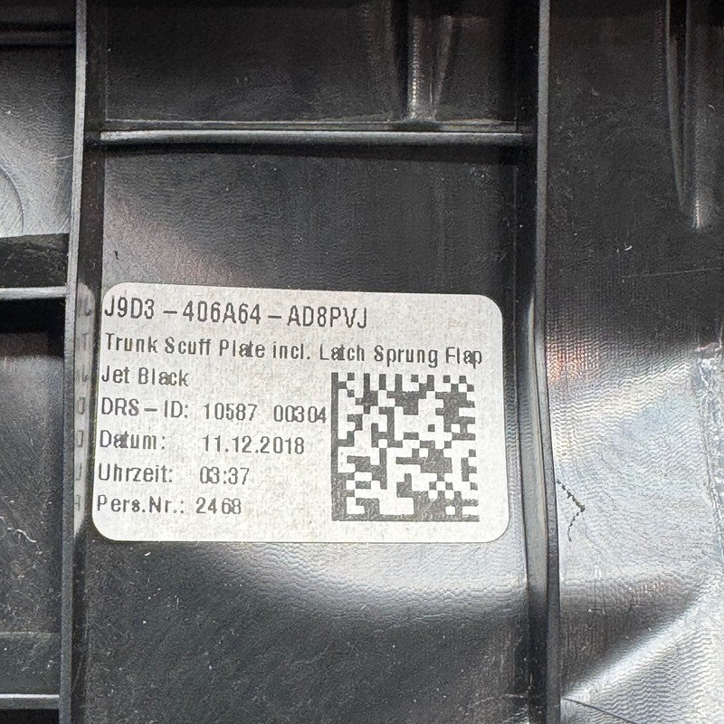 JAGUAR I-PACE REAR TAILGATE TRUNK BOOT LOCK TRIM 2018 2019 2020-2023 2