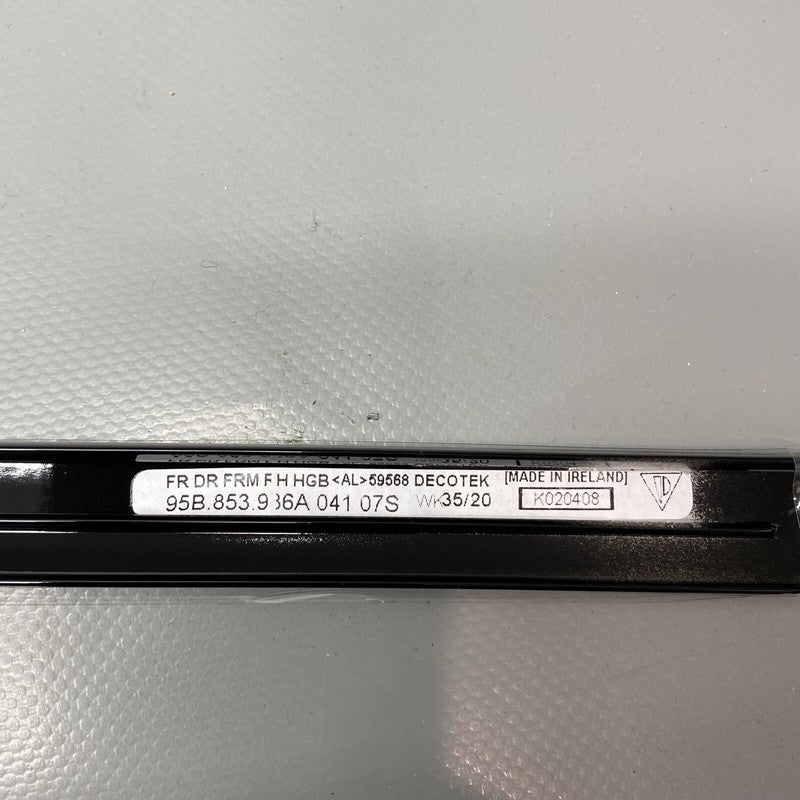 95B853986A PORSCHE MACAN DOOR UPPER MOLDING RIGHT FRONT 2015 2016 2017 2018 2019 OEM 