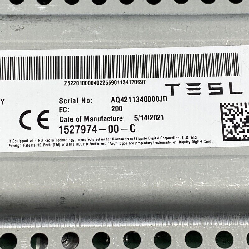 1527974-00-C TESLA MODEL Y RADIO FM CONTROL MODULE 2020 2021 2022 2023 OEM 1527974-00-C