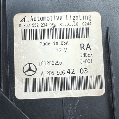 a2059064203 MERCEDES BENZ C300 HEADLIGHT C400 RIGHT PASSENGER 2015 2016 2017 2018 LED OEM