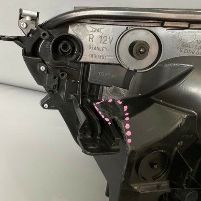 RAV 4 TOYOTA RAV4 HEADLIGHT RIGHT PASSENGER 2016 2017 2018 HALOGEN OEM 