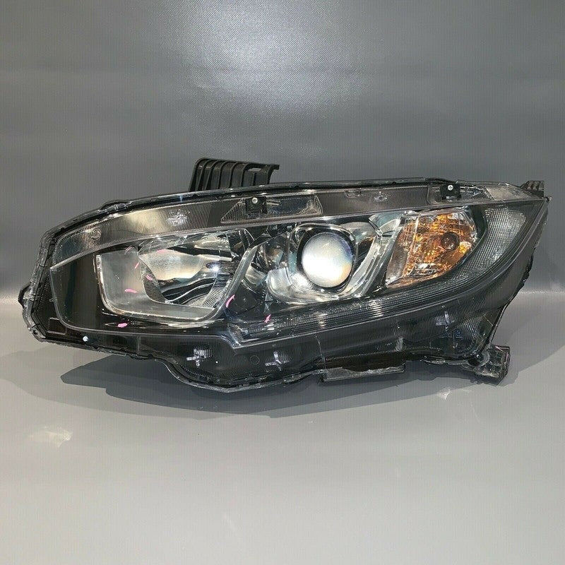 HONDA CIVIC HEADLIGHT LEFT DRIVER 4-DOOR SEDAN 2016 2017 HALOGEN OEM
